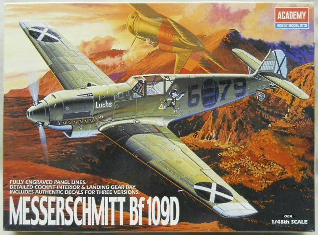 Academy 1/48 Messerschmitt Bf-109D - Spanish Civl War Condor Legion Oblt Werner Molders 1938 / Condor Legion Hptm Handrick Gr.Kdr of J88 19389 / Luftwaffe Jgr.102 Gr.Kdr Major Hannes Gentzen Late 1939, 2178 plastic model kit